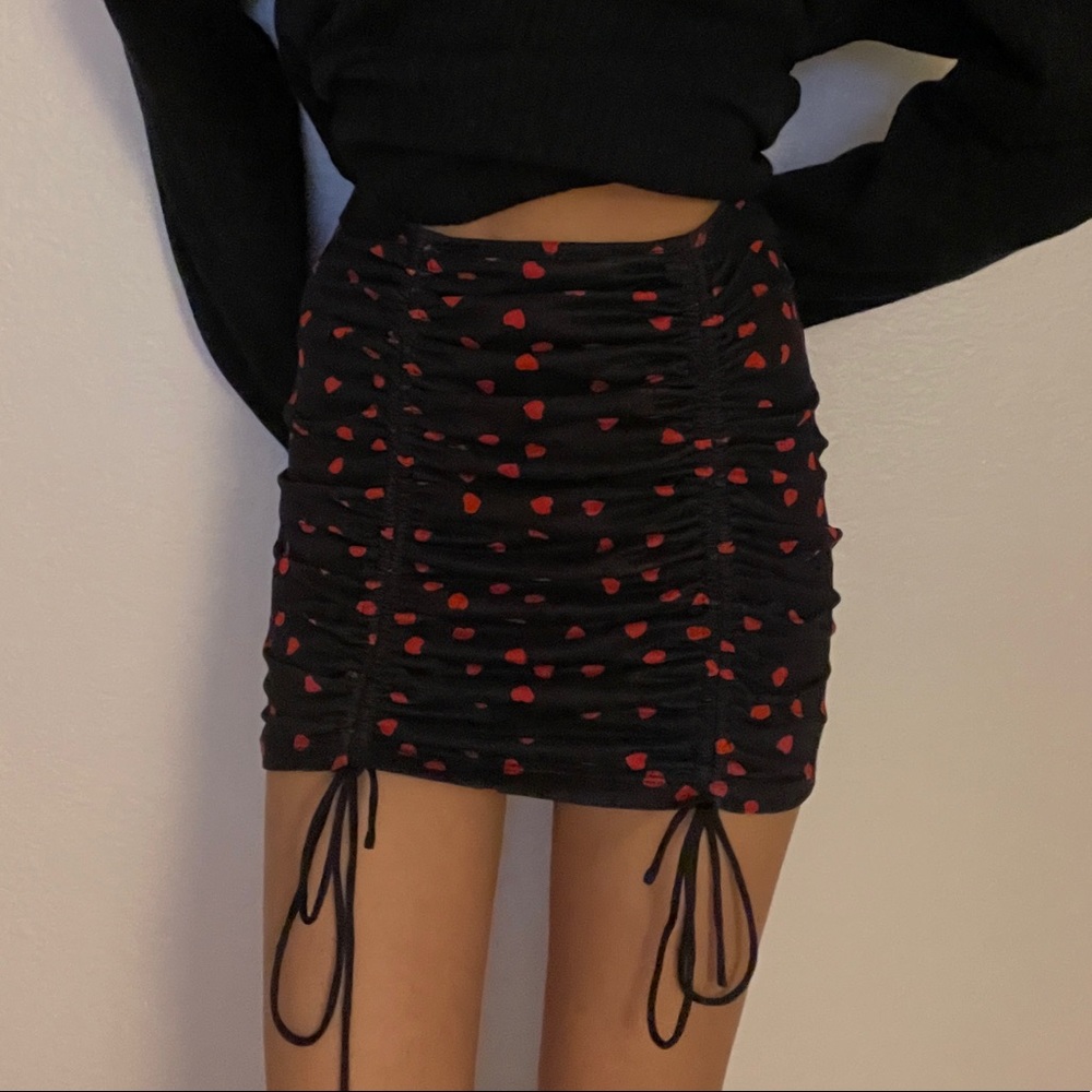 PRINCESS POLLY RUCHED HEART SKIRT